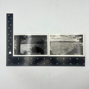 Lot 2 Early 1900s Postcards Mormon Lake Flagstaff Arizona Signed RPPC Real Photo